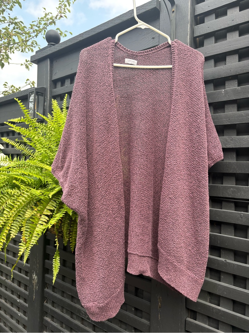 Open-Front Cozy Knit Cardigan Sweater - Dusty Mauve